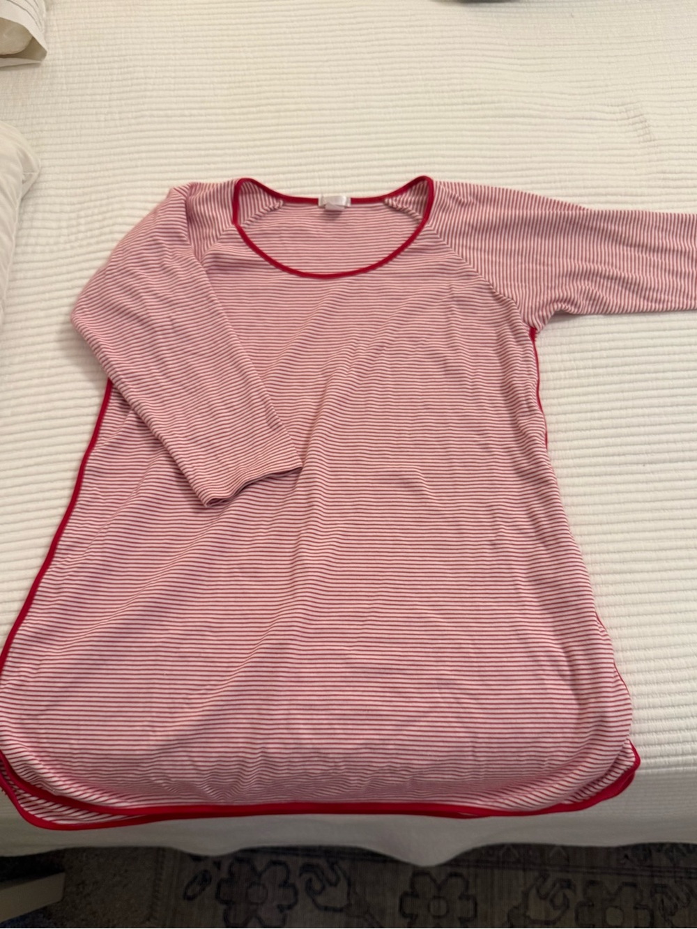 Lake pajamas red and white nightgown